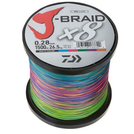 Daiwa J-Braid Grand X8 multicolor 300 m kuitusiima